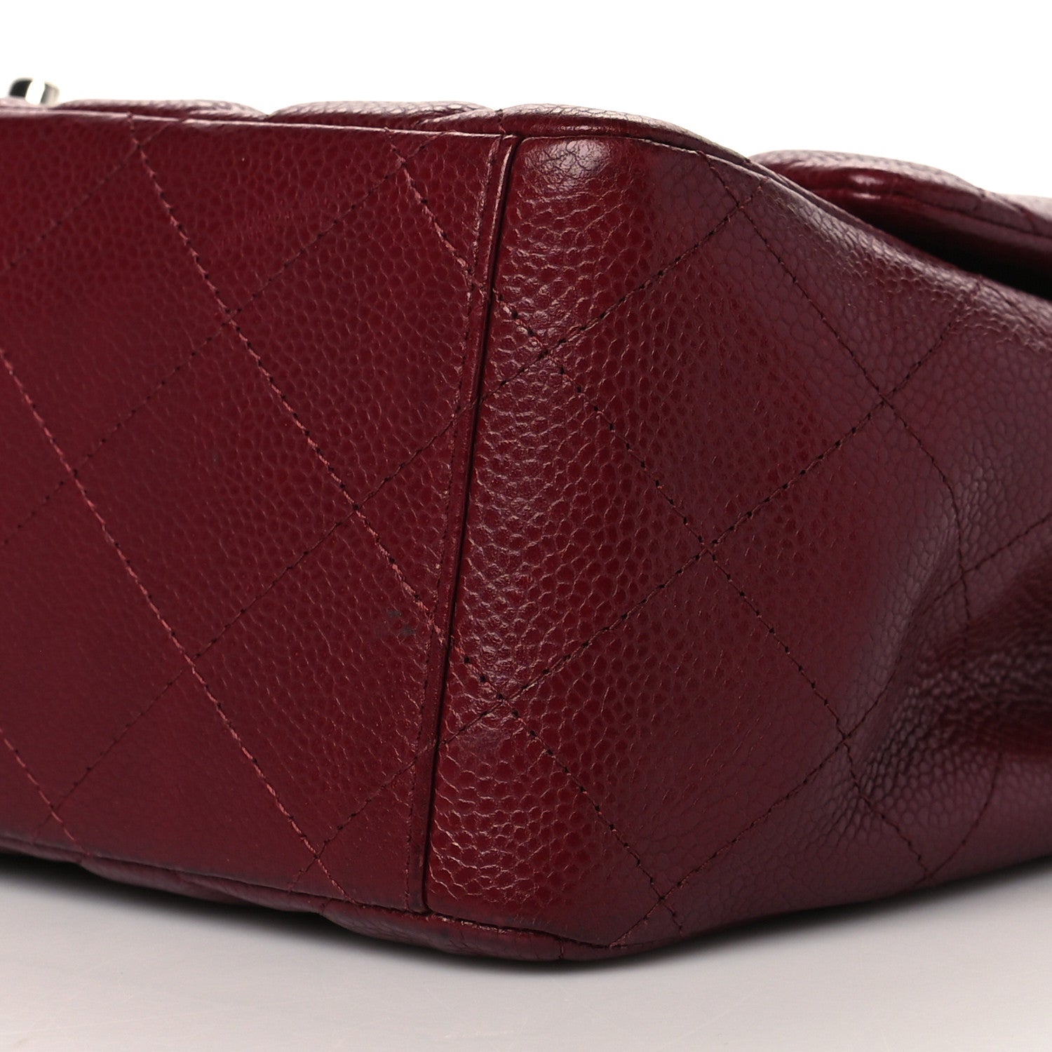 Chanel Caviar Quilted Maxi Single Flap Red 10 of 12