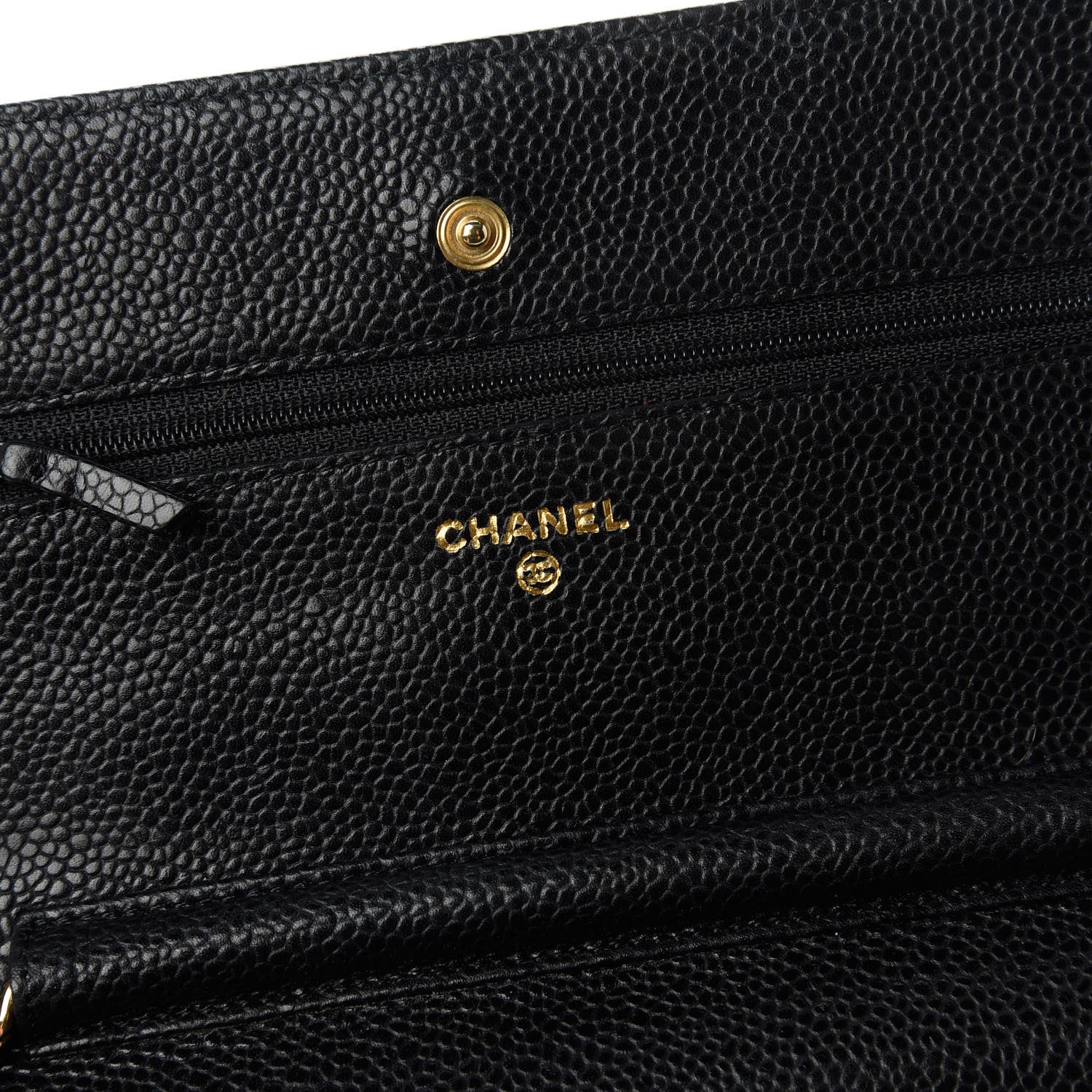 Chanel Caviar Quilted Wallet On Chain WOC Black 8 of 13