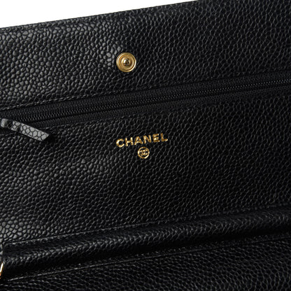 Chanel Caviar Quilted Wallet On Chain WOC Black 8 of 13
