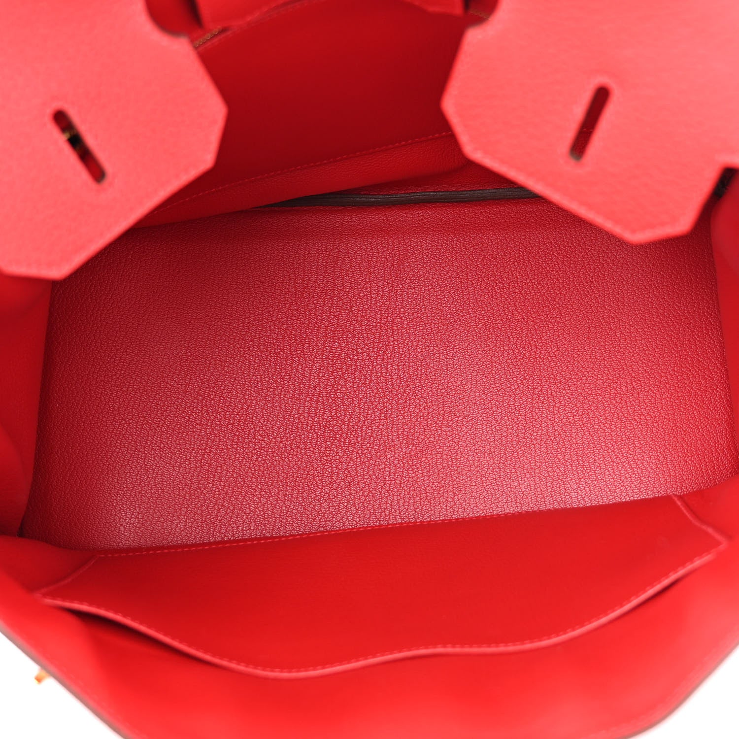Hermes Taurillon Clemence Birkin 35 Rouge Casaque 5 of 12
