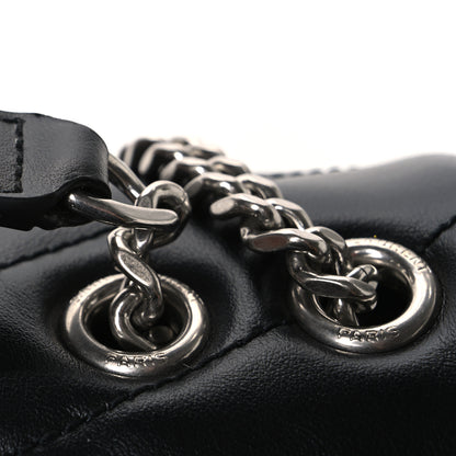 Saint Laurent Calfskin Y Quilted Monogram Small Loulou Chain Satchel Black Black 11 of 11