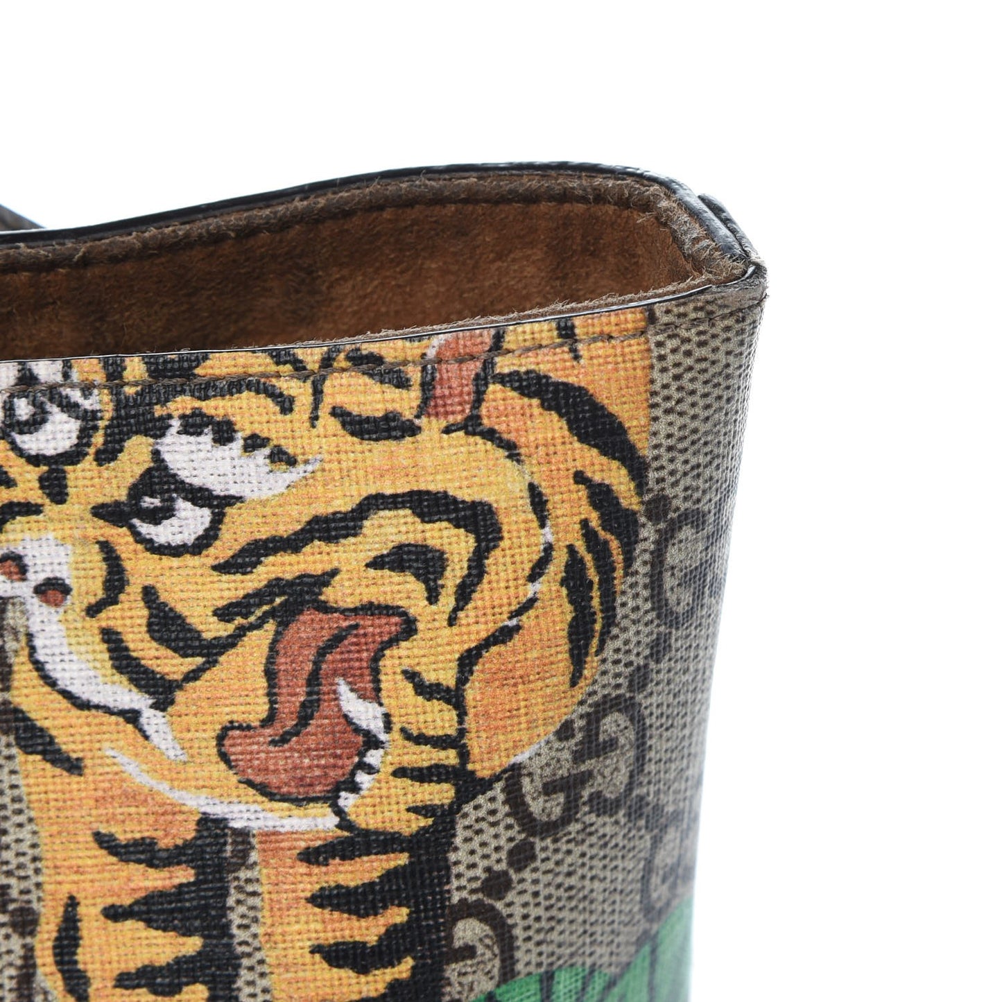 GG Supreme Monogram Bengal Medium Shopping Tote Beige Yard