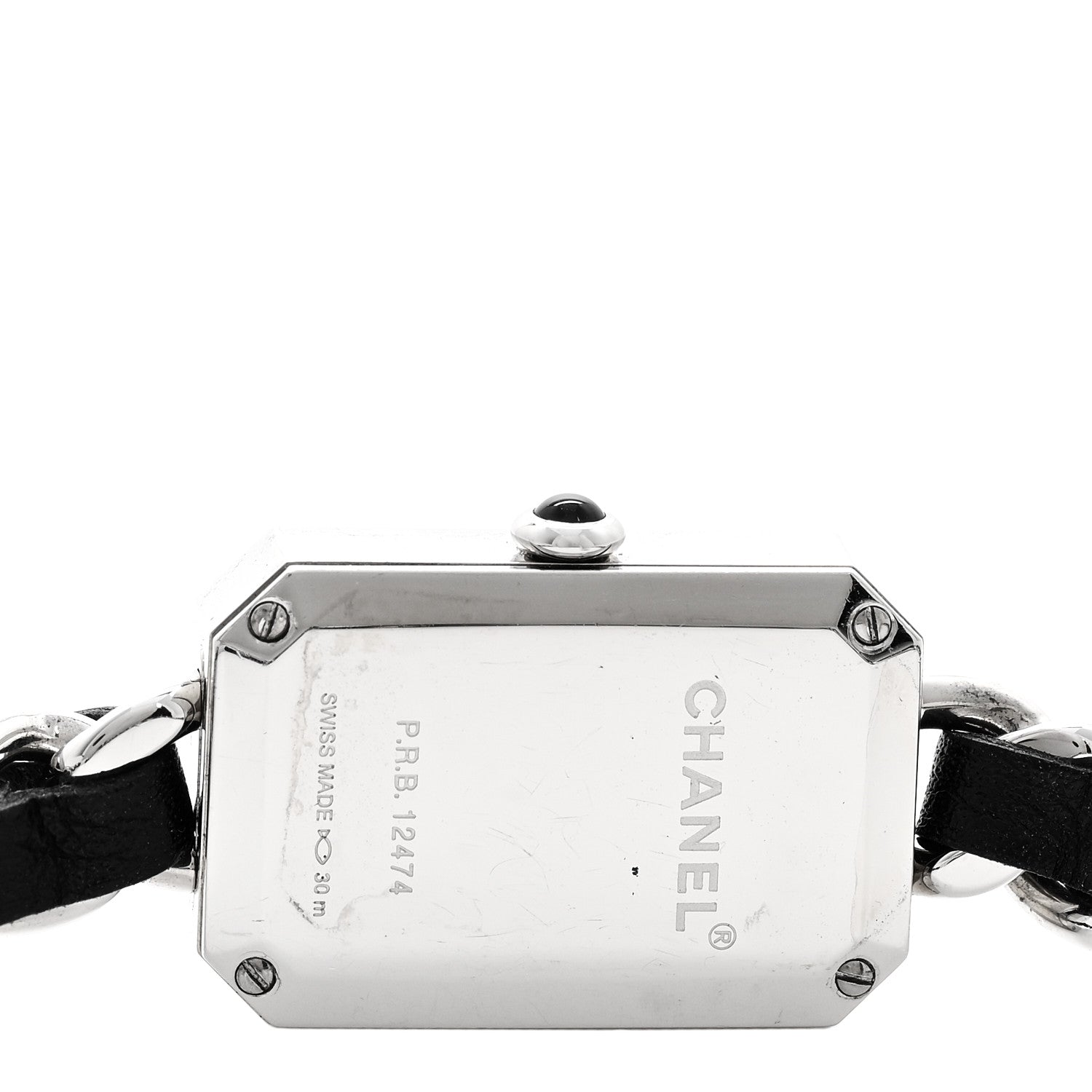 Chanel Stainless Steel Lambskin 16mm Premiere Rock Triple Row Quartz Watch Black 4 of 4