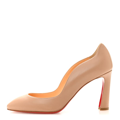 Christian Louboutin Nappa Agneska 85 Pumps 37.5 Nude 1 of 9