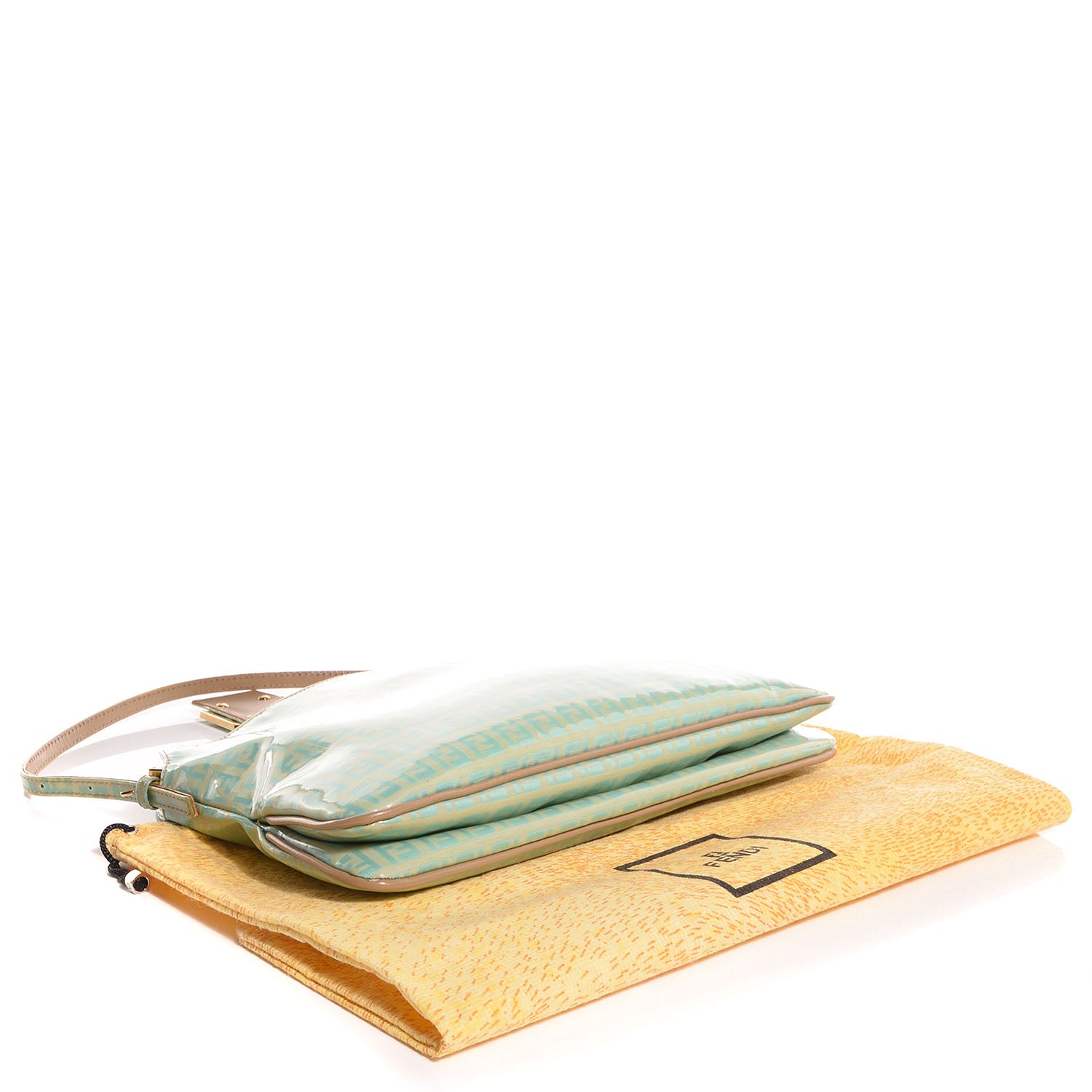 Fendi Zucchino Piccolo Baguette Turquoise 4 of 7