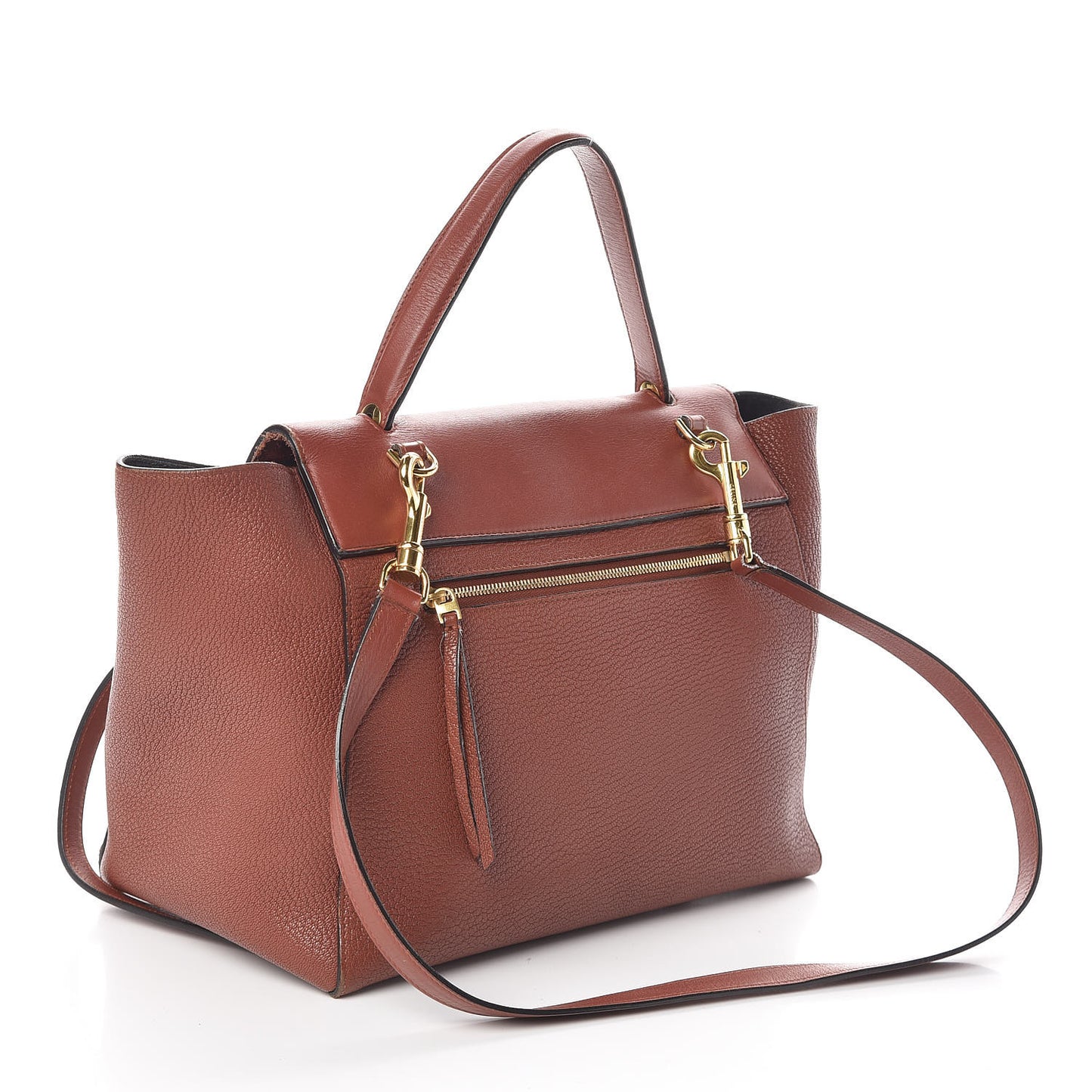 Goatskin Smooth Calfskin Mini Belt Bag Brick