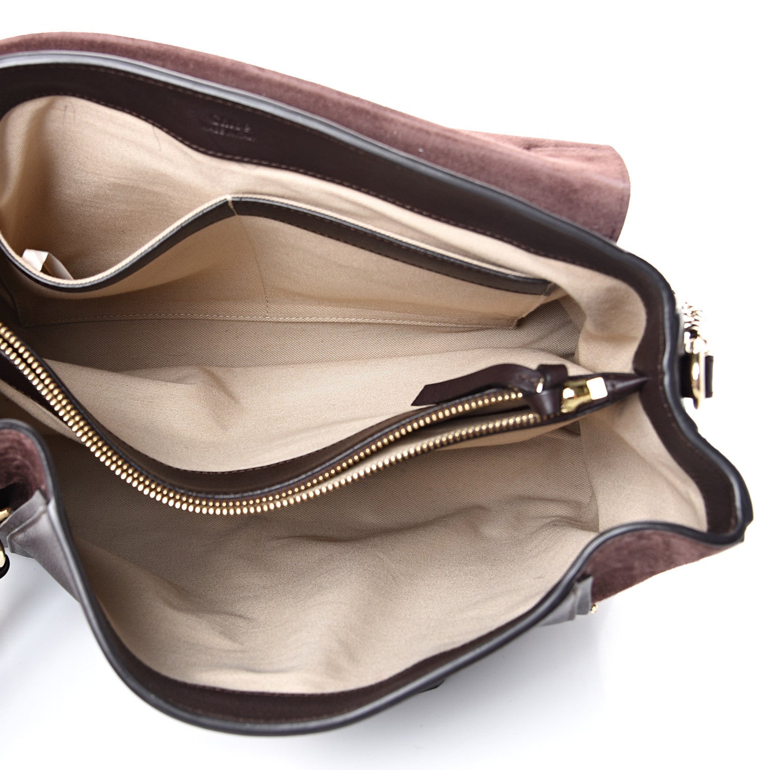 Chloe Calfskin Medium Faye Day Shoulder Bag Carbon Brown 4 of 15
