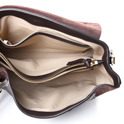 Chloe Calfskin Medium Faye Day Shoulder Bag Carbon Brown 4 of 15