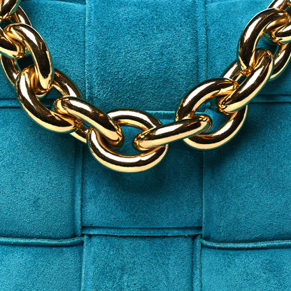 Bottega Veneta Suede Maxi Intrecciato Padded Chain Cassette Crossbody Bag Blaster 8 of 11