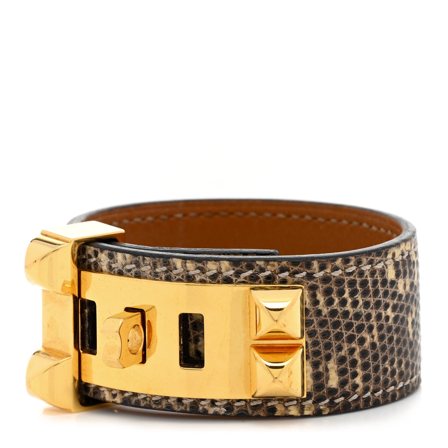 Hermes Lizard Collier De Chien CDC 24 Bracelet T1 Ombre 1 of 9