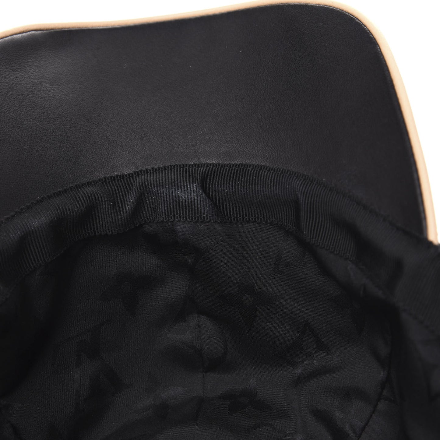 Polyester Silk Monogram LV Get Ready Cap M Black