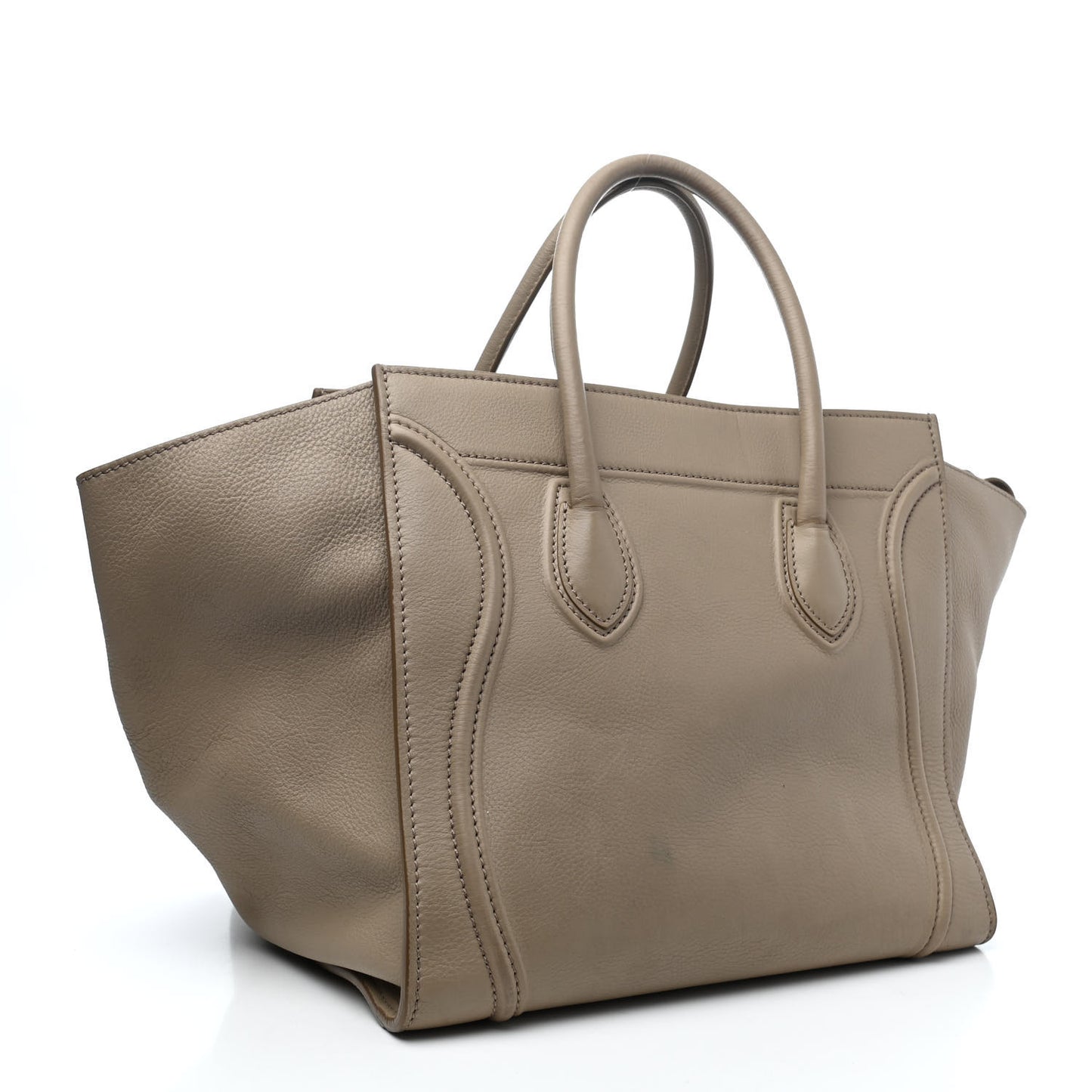 Grained Calfskin Medium Phantom Luggage Taupe
