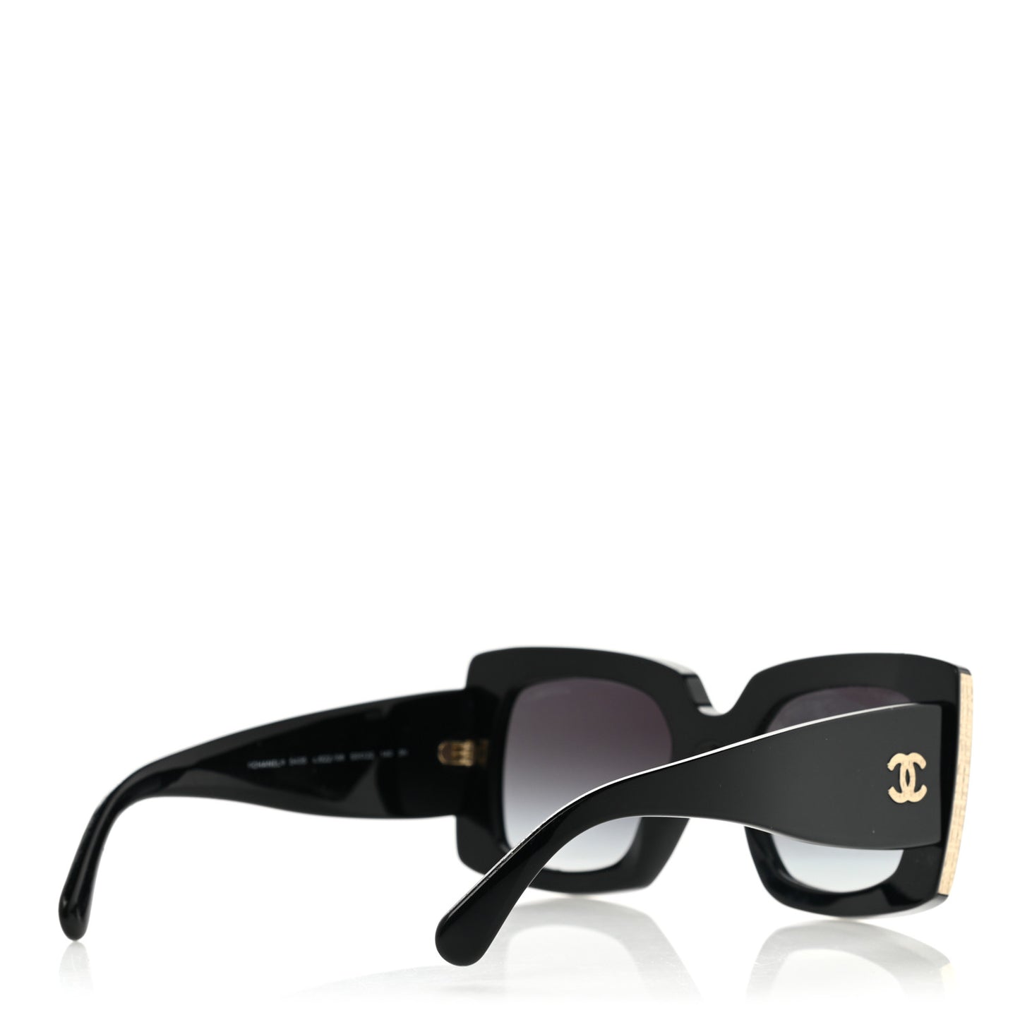 Acetate Rectangle Sunglasses 5435 Black