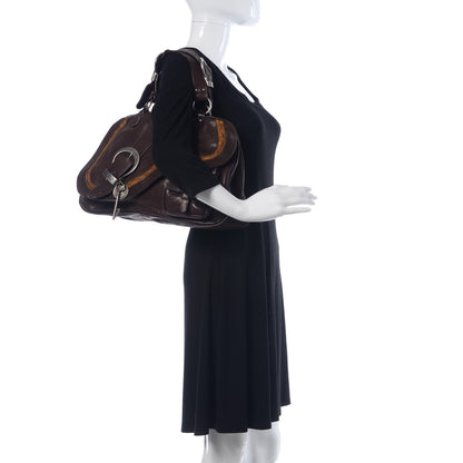 Christian Dior Calfskin Medium Gaucho Double Saddle Bag Brown 2 of 11