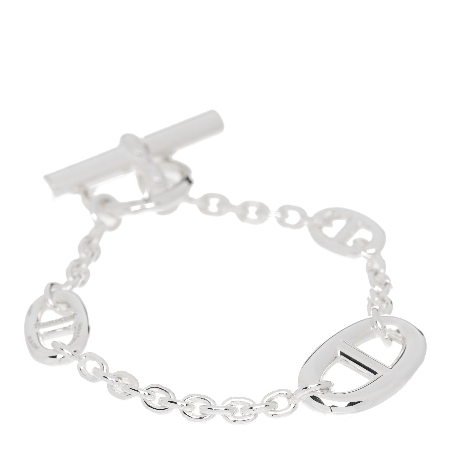 Hermes Sterling Silver Farandole Bracelet ST 1 of 5