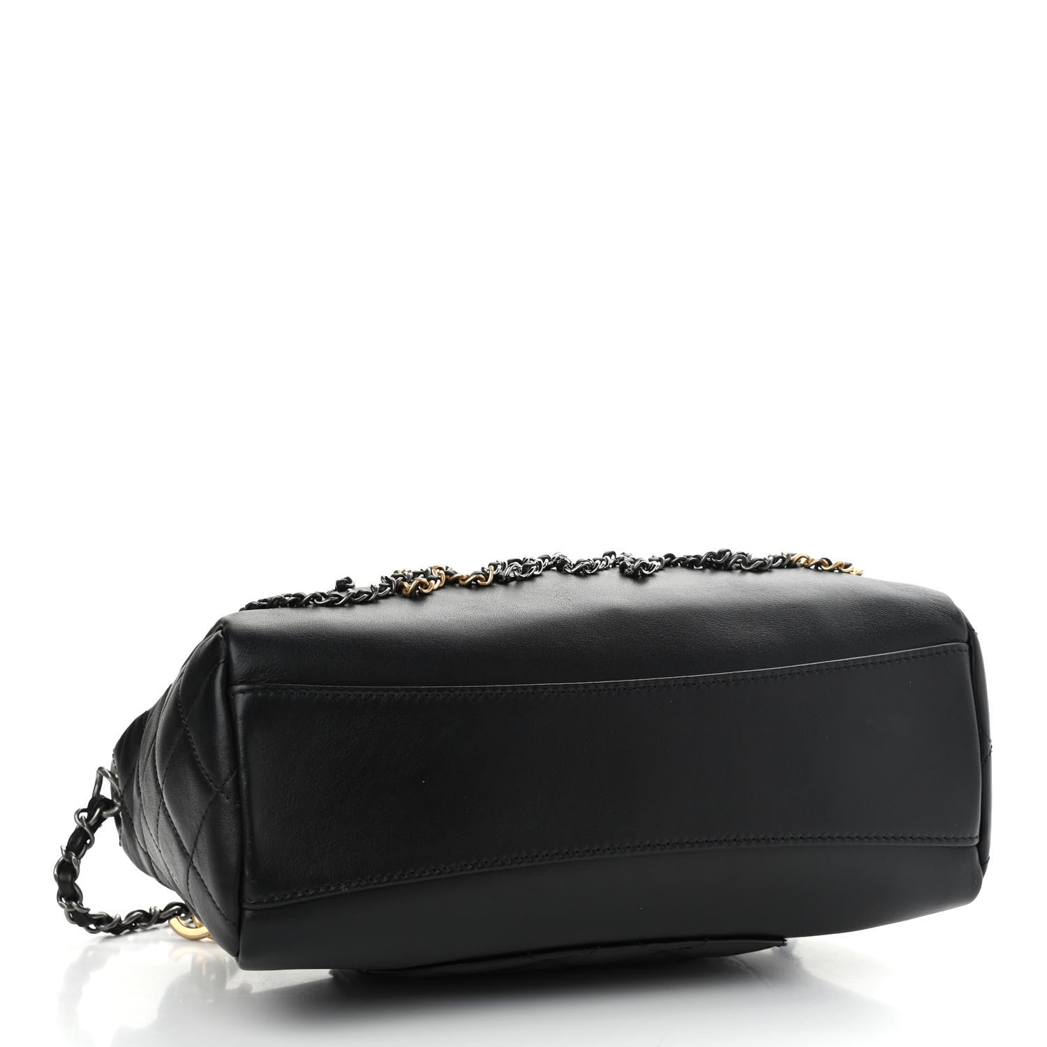 Chanel Calfskin Chain 20s Signature Hobo Black 4 of 11