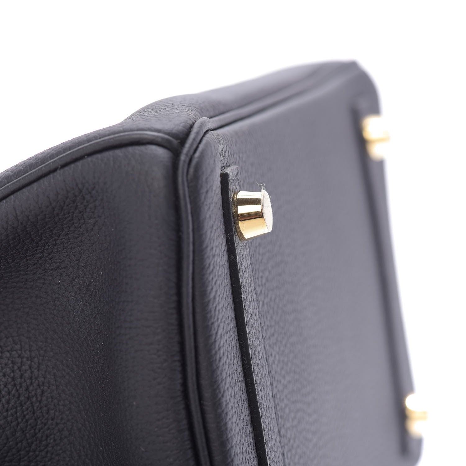 Hermes Togo Matte Alligator Birkin Touch 25 Black 7 of 32