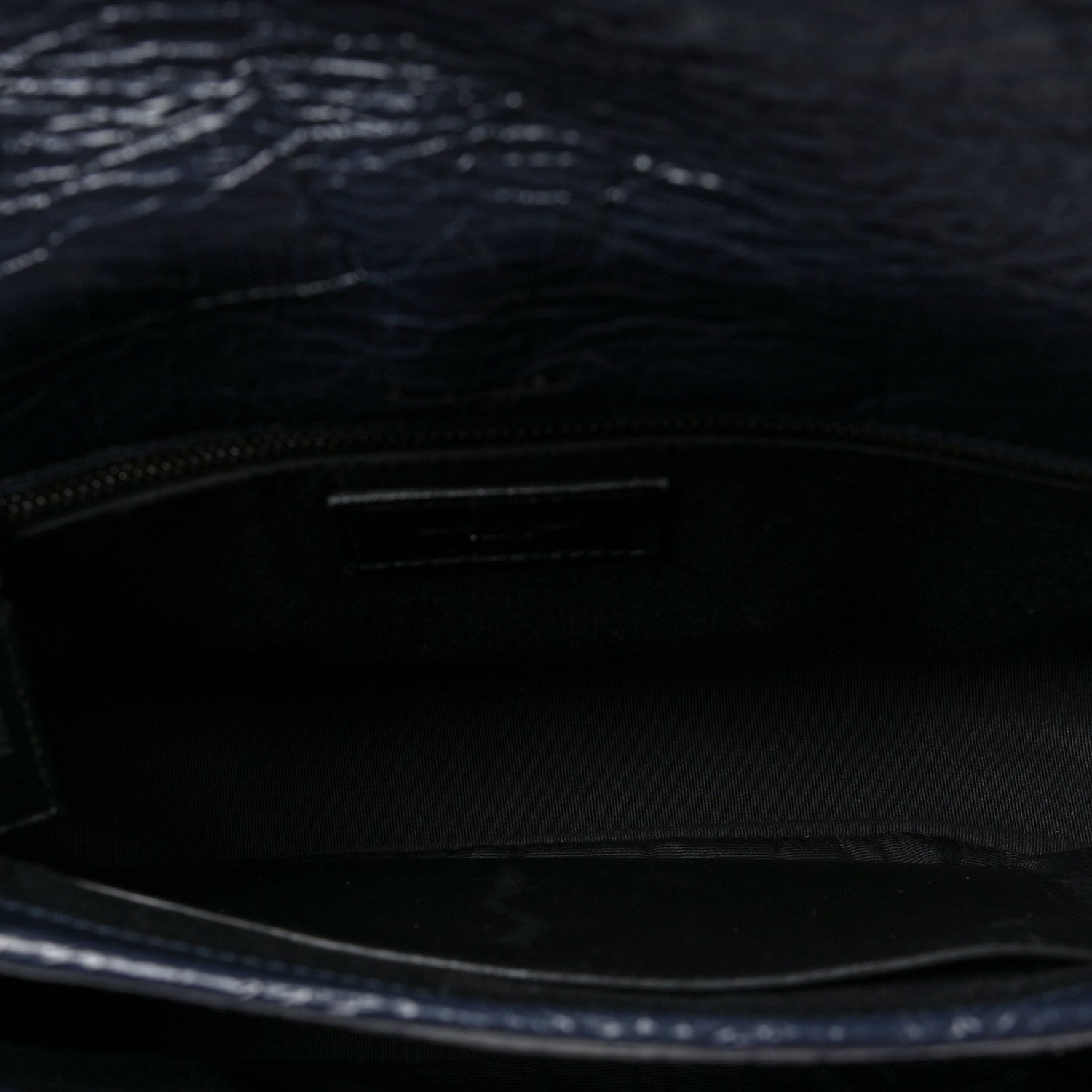 Saint Laurent Crinkled Calfskin Matelasse Monogram Medium Niki Chain Satchel Deep Marine 5 of 8