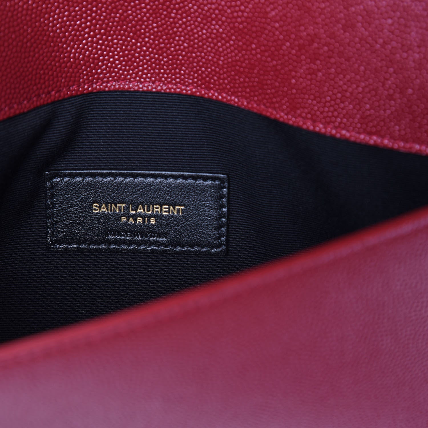 Saint Laurent Grain De Poudre Uptown Pouch Red 7 of 10