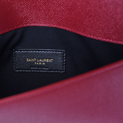 Saint Laurent Grain De Poudre Uptown Pouch Red 7 of 10