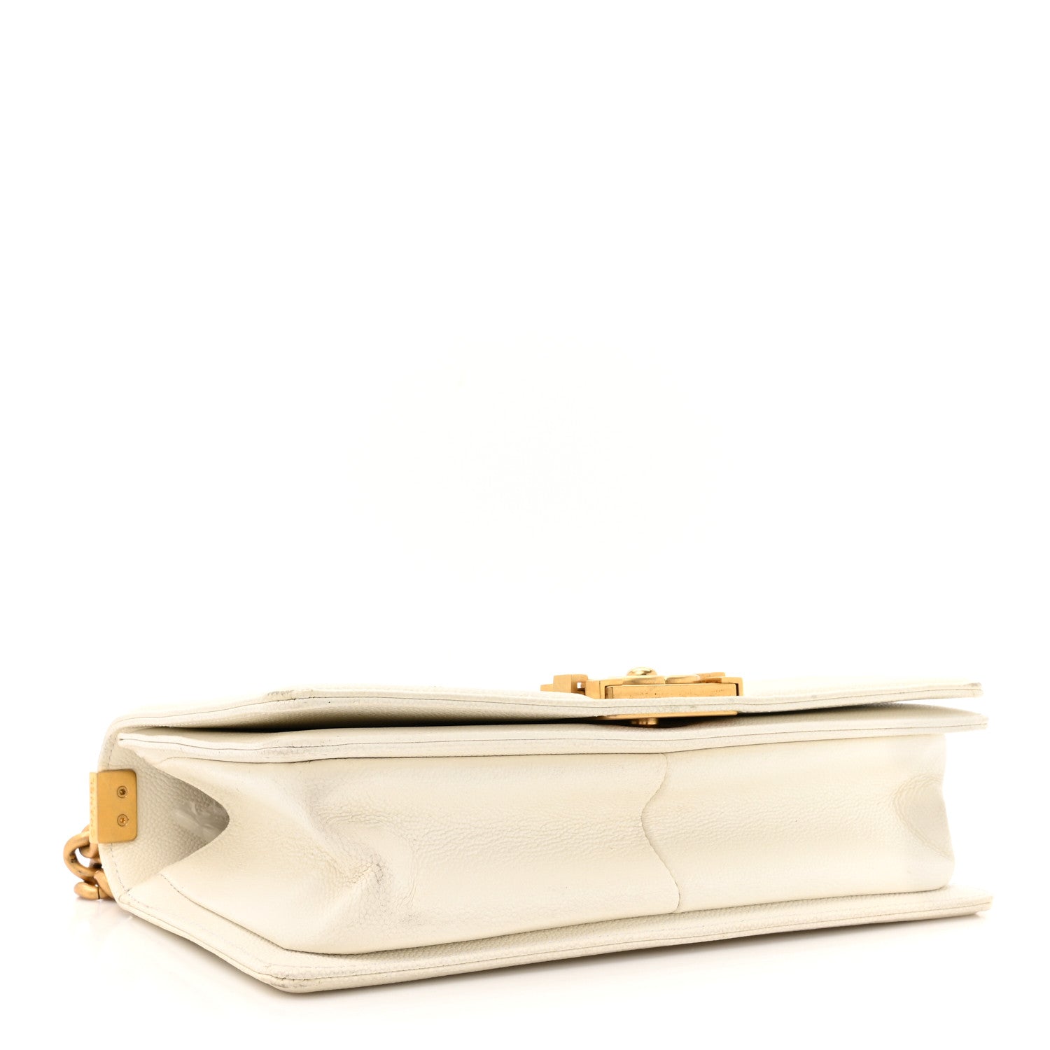 Chanel Caviar Quilted Medium Boy Flap White 4 of 19