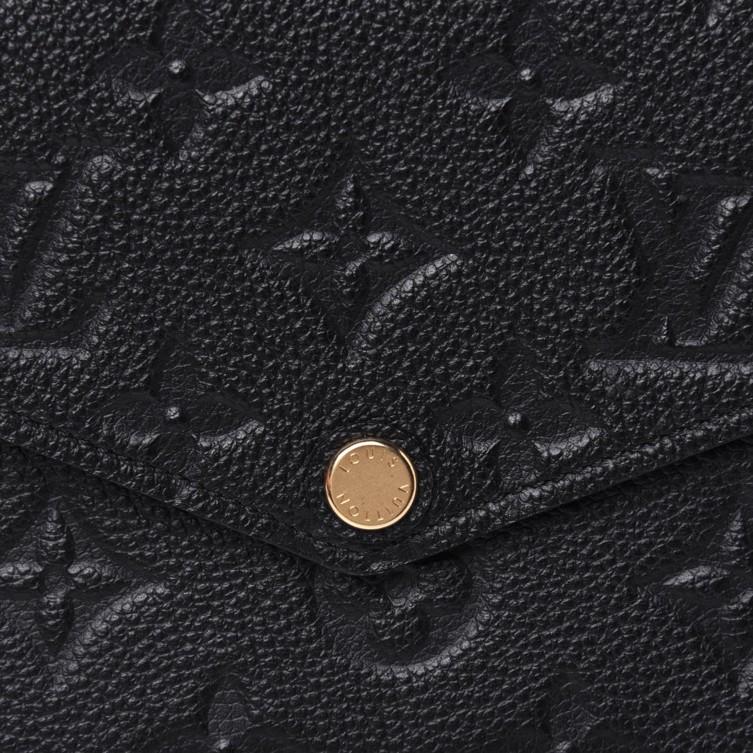 Louis Vuitton Empreinte Pochette Felicie Chain Wallet Black 10 of 11