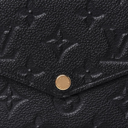 Louis Vuitton Empreinte Pochette Felicie Chain Wallet Black 10 of 11