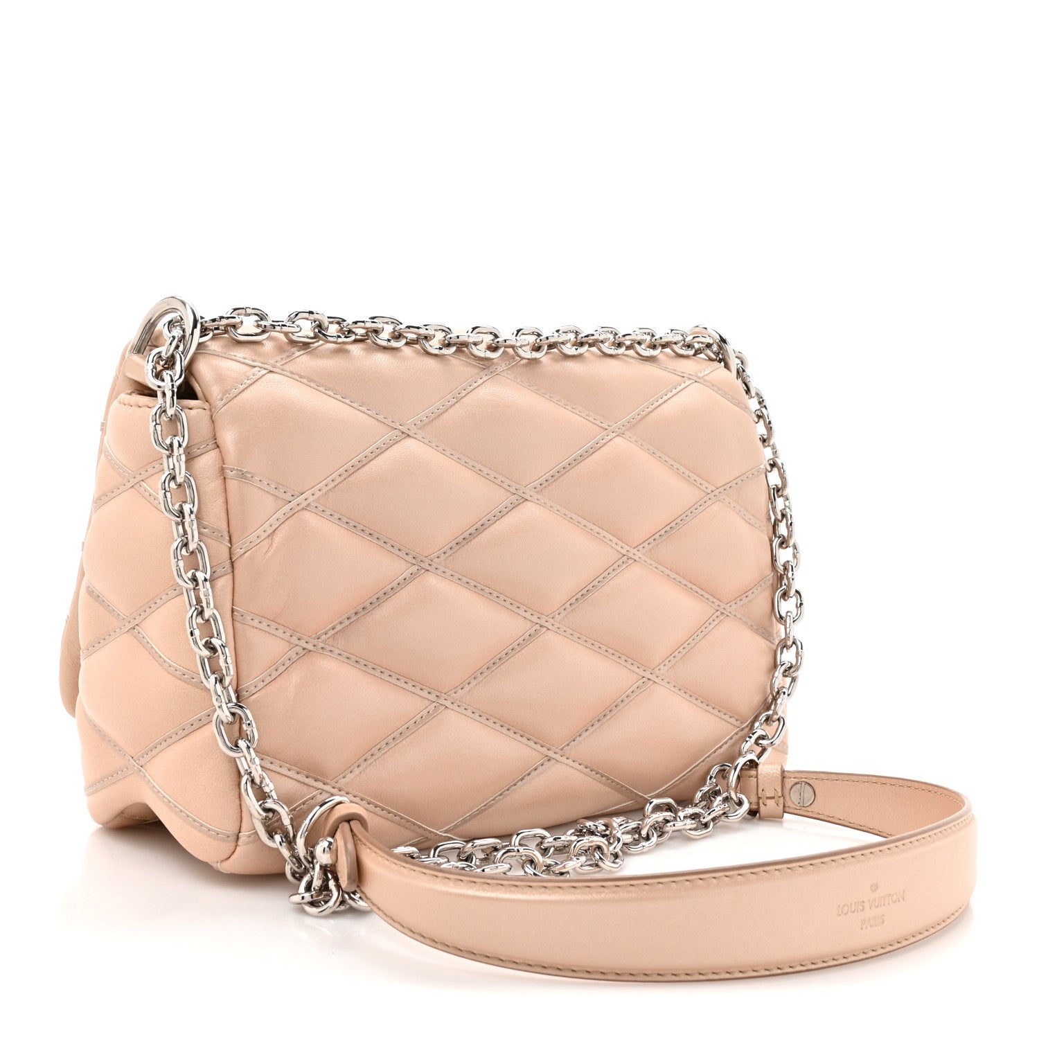 Louis Vuitton Lambskin Malletage GO-14 PM Champagne 4 of 11