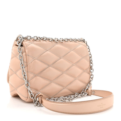 Louis Vuitton Lambskin Malletage GO-14 PM Champagne 4 of 11