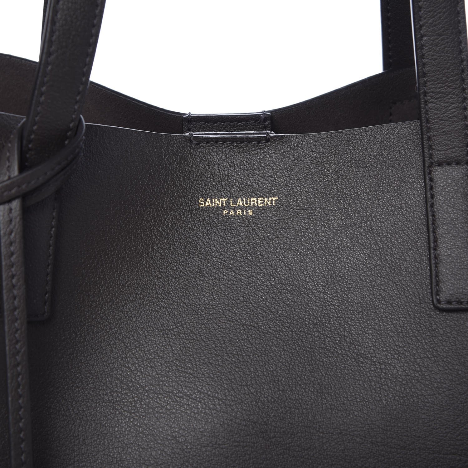 Saint Laurent Calfskin Large Shopping Tote Storm 10 of 10