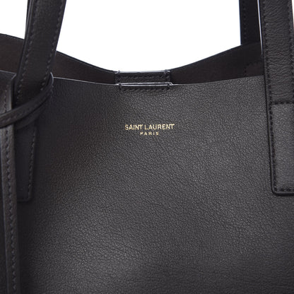 Saint Laurent Calfskin Large Shopping Tote Storm 10 of 10