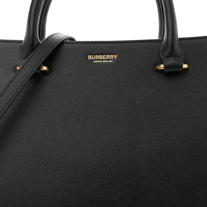 Burberry Calfskin Mega Check Small Banwell Tote Black 7 of 9