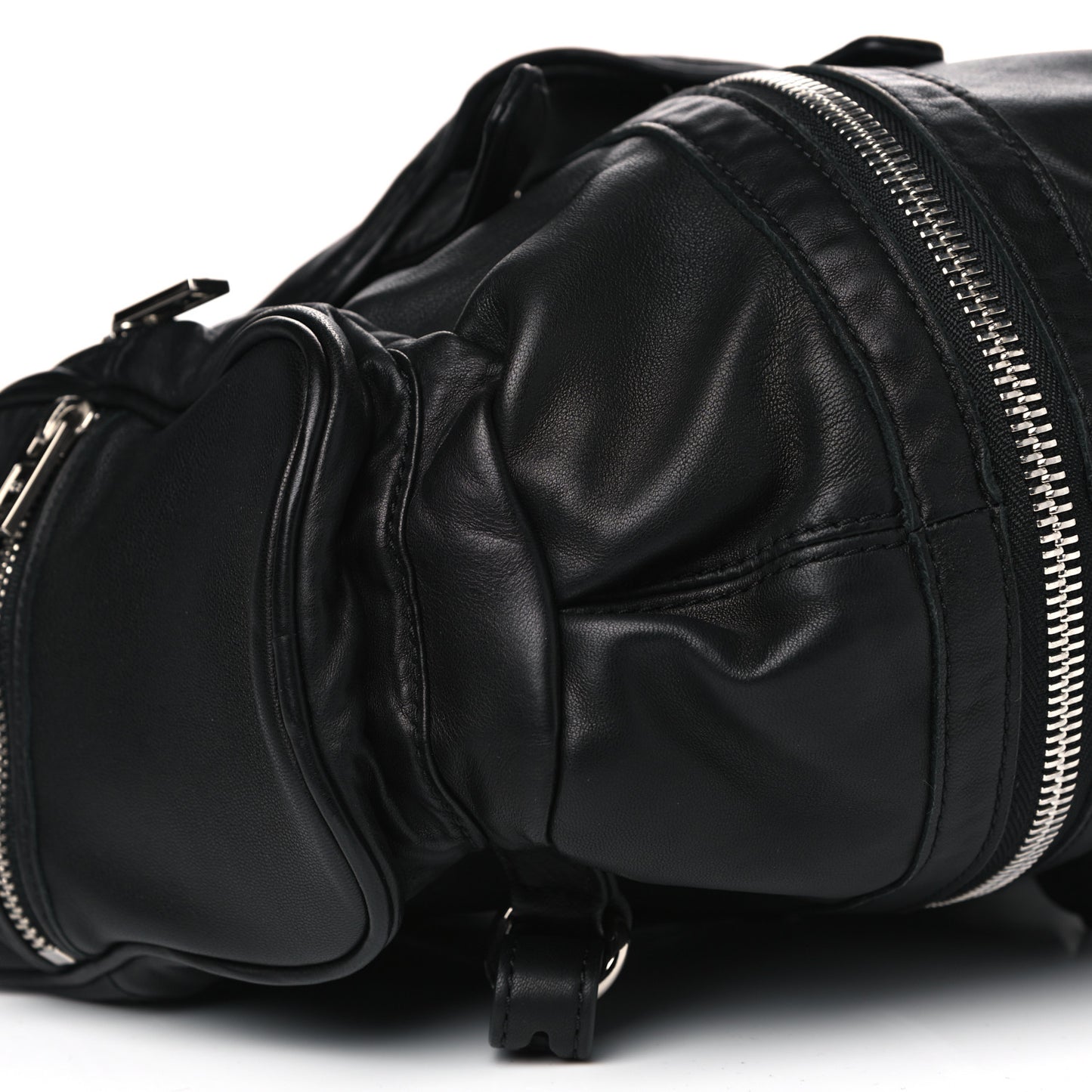Lambskin Mini Marti Backpack Washed Black Rhodium Hardware