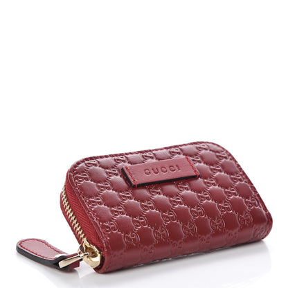 Gucci Microguccissima Zip Around Card Case Red 4 of 14