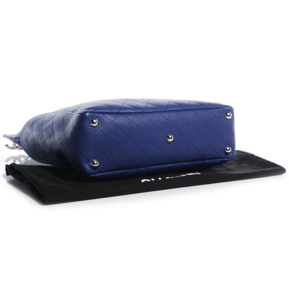 Chanel Caviar Quilted CC Pocket Hobo Dark Blue 4 of 7