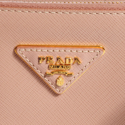 Prada Saffiano Lux Medium Double Zip Tote Cammeo 7 of 9