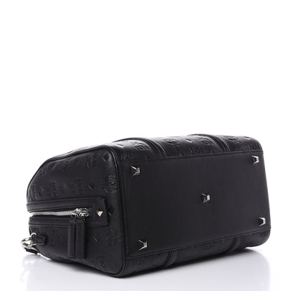 MCM Visetos Medium Essential Boston Bag Black 4 of 11