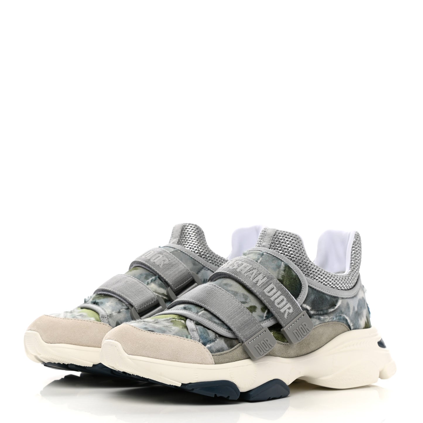 Technical Fabric Shaded Camouflage Womens D-Wander Sneakers 39 Denim Blue