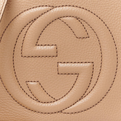 Gucci Pebbled Calfskin Small Soho Disco Bag Camelia 9 of 12