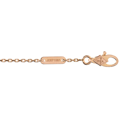 Van Cleef & Arpels 18K Rose Gold Carnelian Sweet Alhambra Bracelet 3 of 5