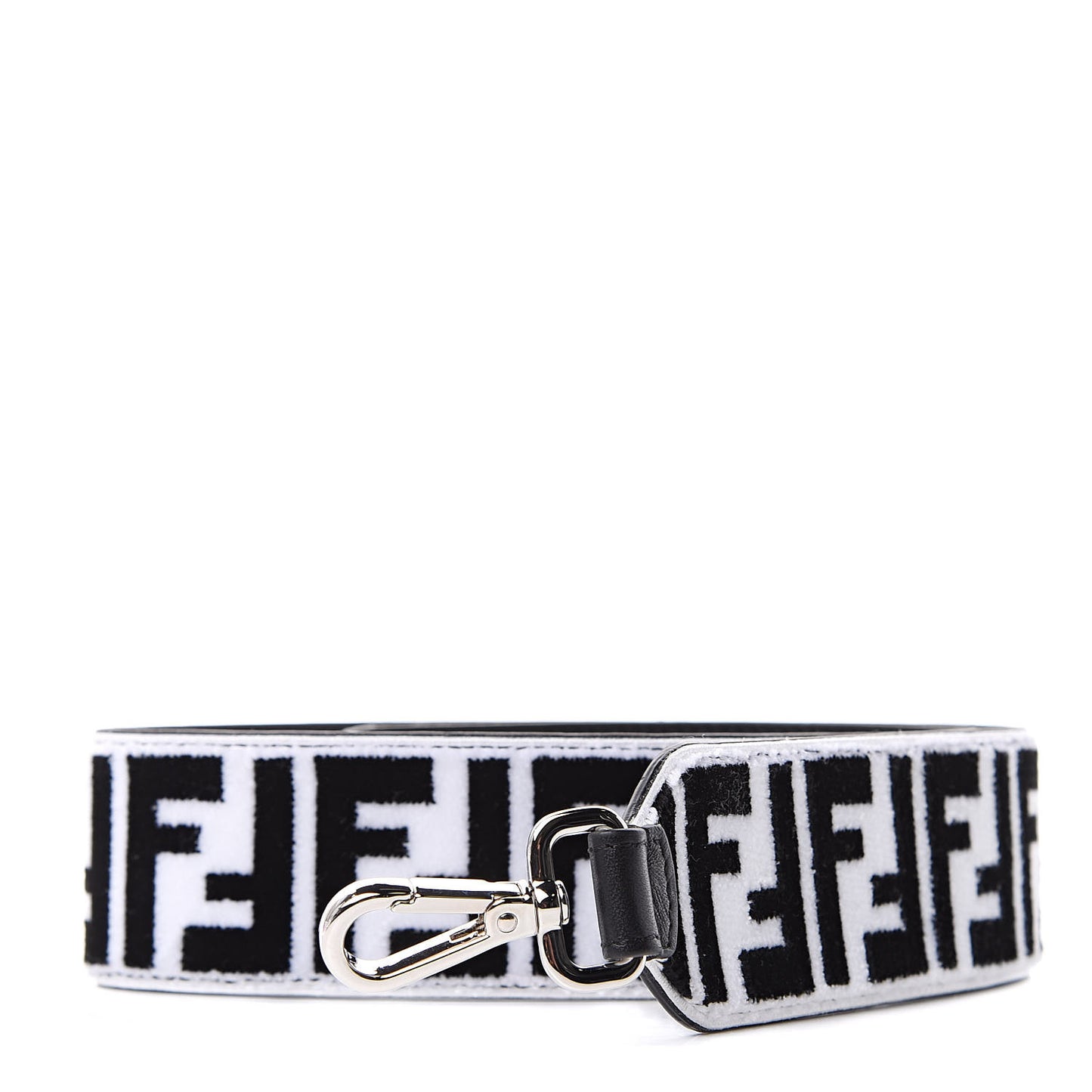 Velvet Tapestry Calfskin FF Reloaded Strap You White Black