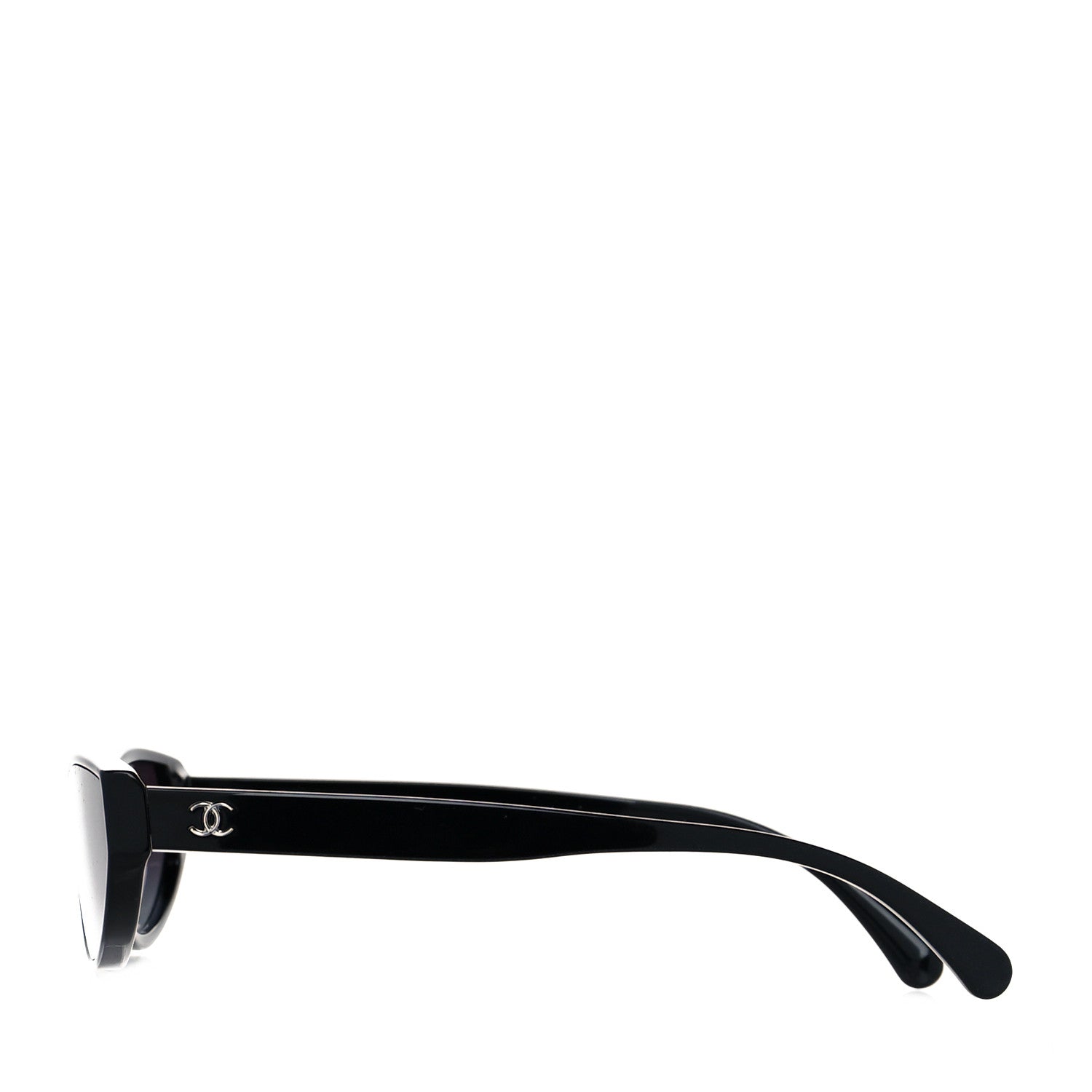 Chanel Acetate CC Cat Eye Sunglasses S415 Black 3 of 8