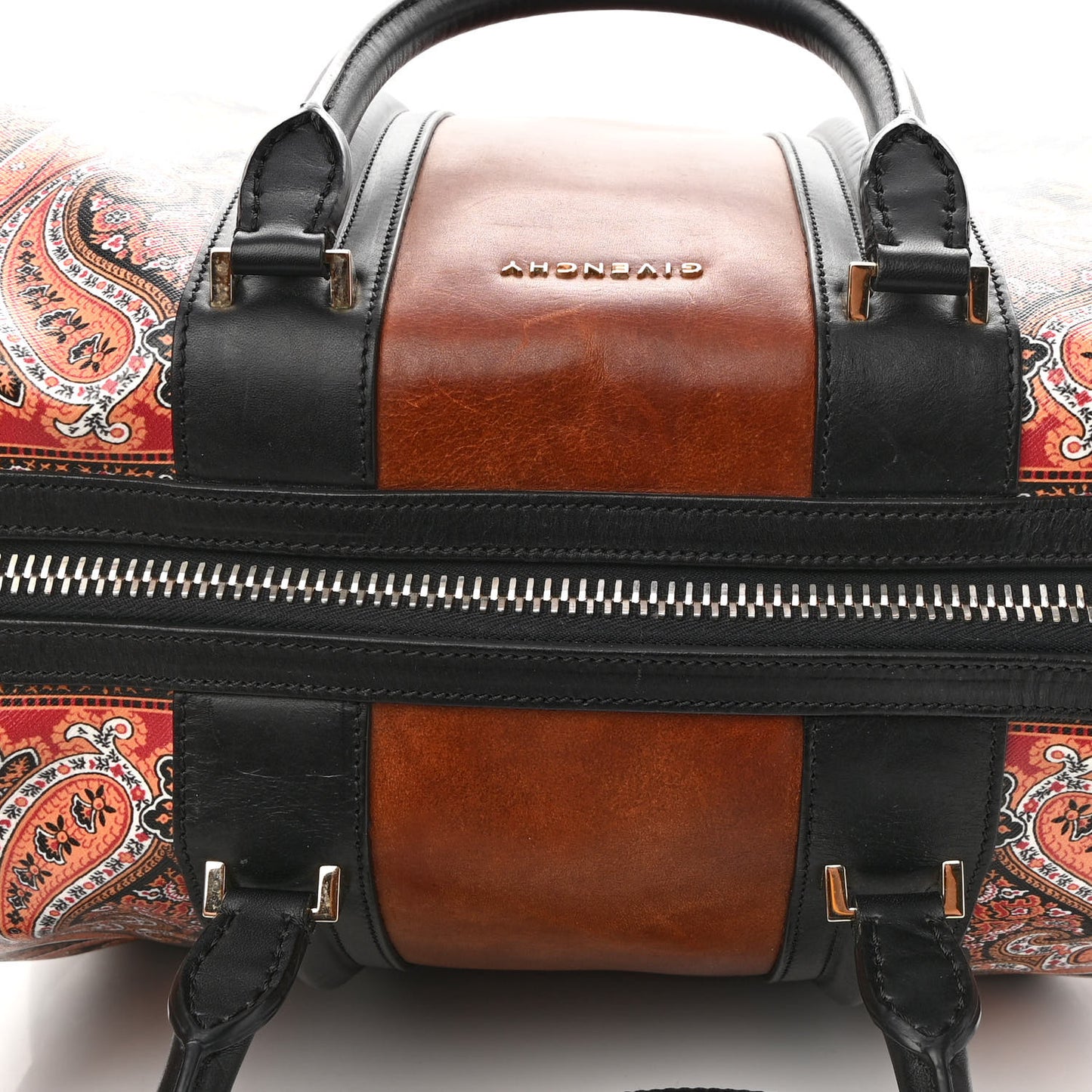 Calfskin Paisley Print Medium Lucrezia Multicolor