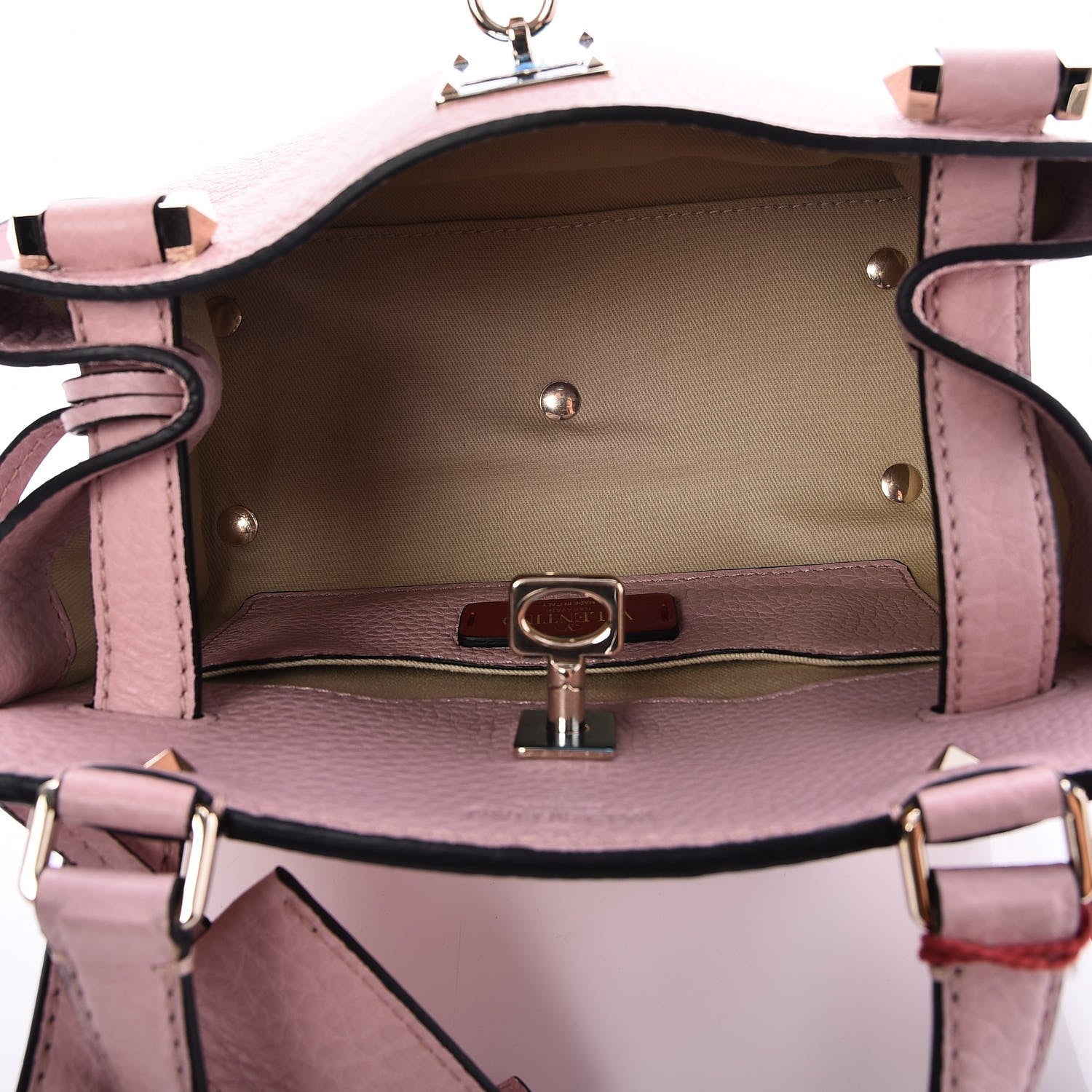 Valentino Garavani Pebbled Calfskin Small Joylock Satchel Loto 5 of 6