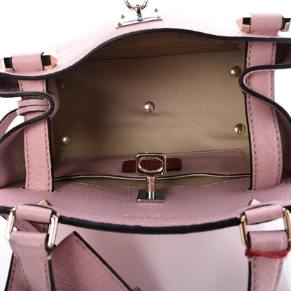Valentino Garavani Pebbled Calfskin Small Joylock Satchel Loto 5 of 6