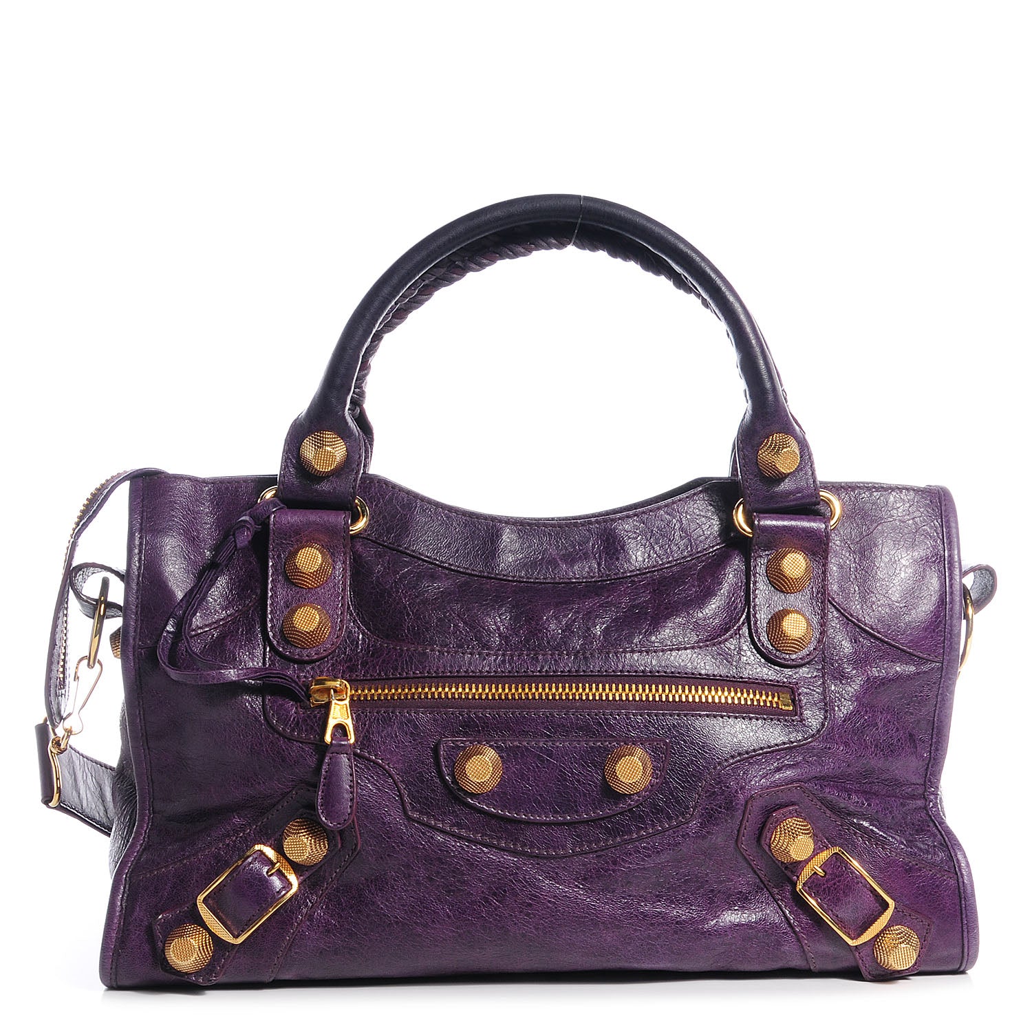 Balenciaga Agneau Giant 21 Gold Hardware City Raisin 1 of 10