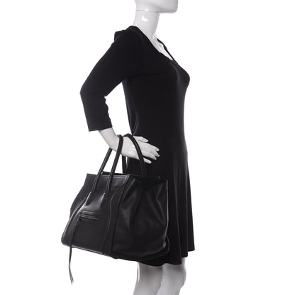 Celine Smooth Calfskin Medium Phantom Luggage Black 2 of 17