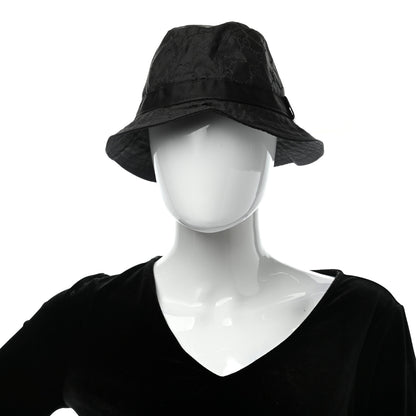 Gucci Nylon Monogram Bucket Hat M Black 2 of 10
