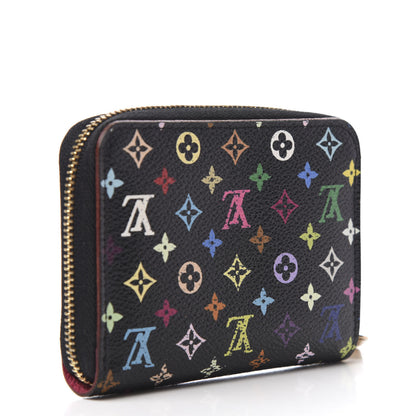 Louis Vuitton Monogram Multicolor Zippy Coin Purse Black Grenade 3 of 7