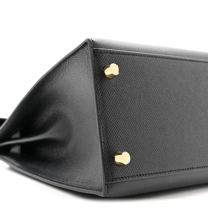 Hermes Epsom Kelly Sellier 28 Black 9 of 11